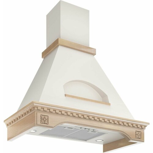 Вытяжка каминная 60см Elikor Бельведер Флореале бежевыйдуб 60П-650-П3Д 3588700₽