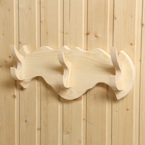 440x170x40 Вешалка Резная 3 крючка Натуральная 868₽