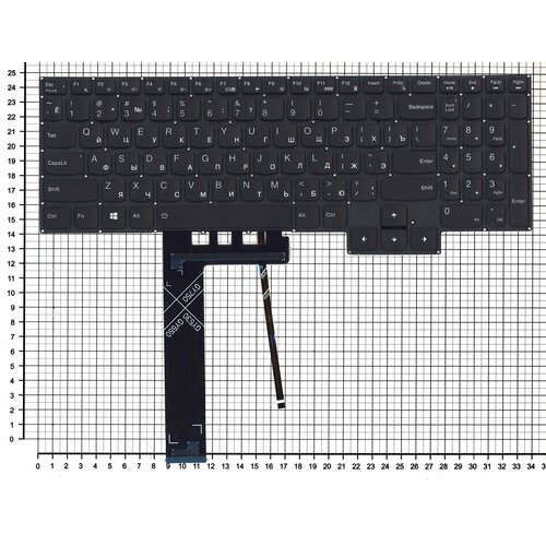 Клавиатура для ноутбука Lenovo Legion 5-15IMH05 черная с подсветкой клавиатура keyboard для ноутбука lenovo legion черная с белой подсветкой