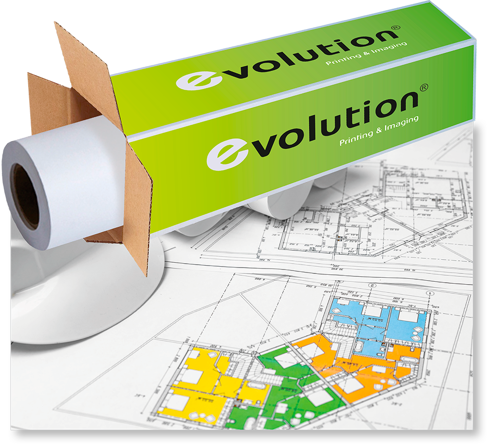 Бумага Technoevolab EVOLUTION PPC Premium EXTRA Paper (594 мм x 175 м, 80 г/м2) (2101070)