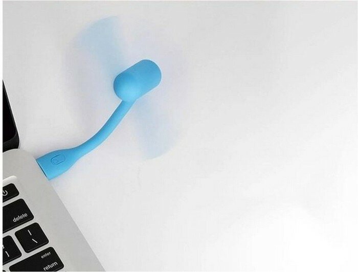 Настольный вентилятор ZMI portable USB fan (blue)3-speed - фотография № 6