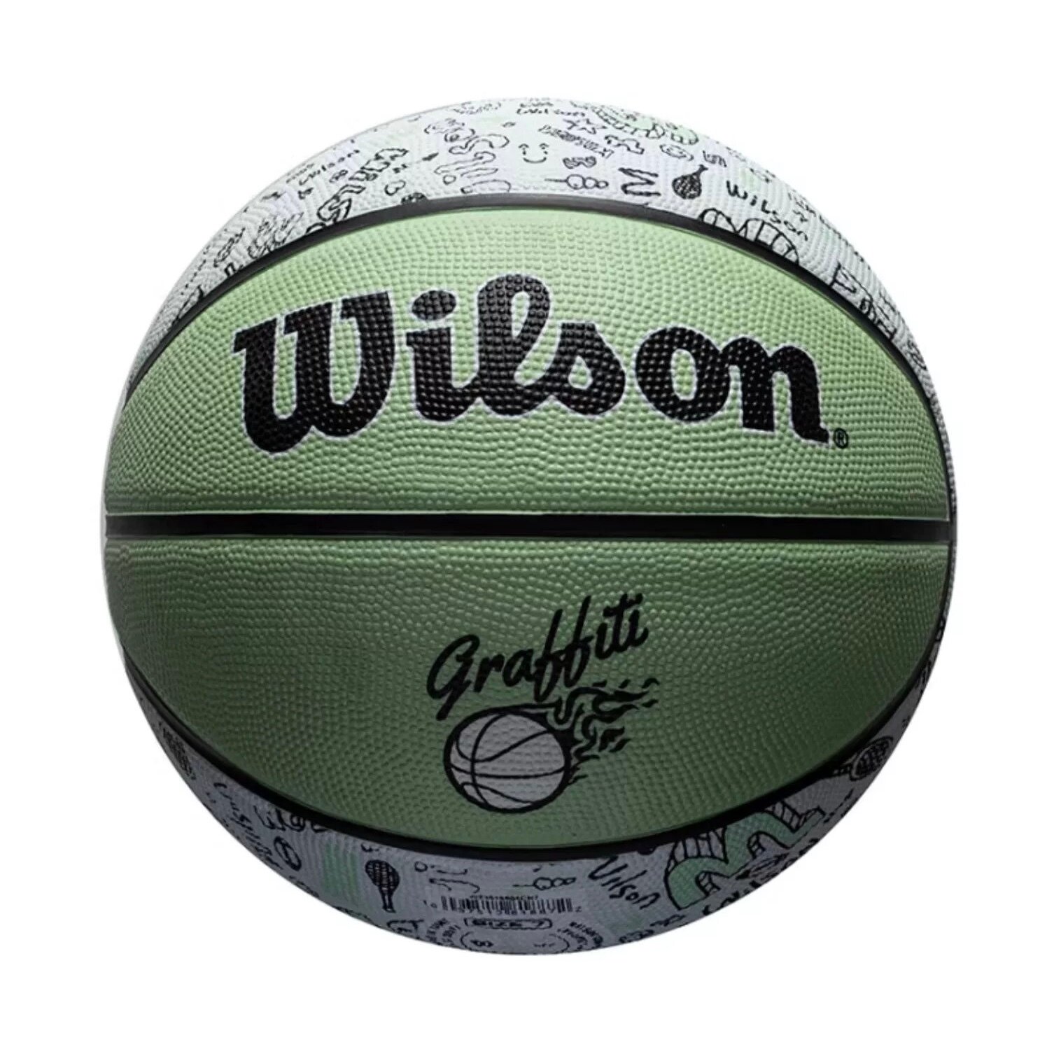 Баскетбольный мяч Wilson GRAFFITI BSKT Light Green №7