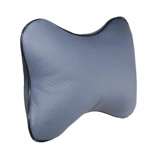 Подушка на подголовник 29х20х10 см эко-кожа серый Косточка SIGER 802₽