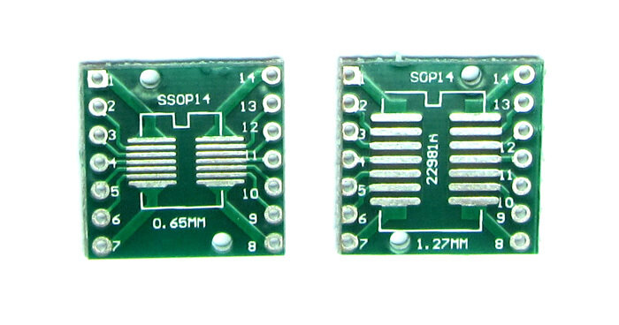 Печатная плата SOP14 SSOP14 TSSOP14 DIP14 0.65/1.27mm