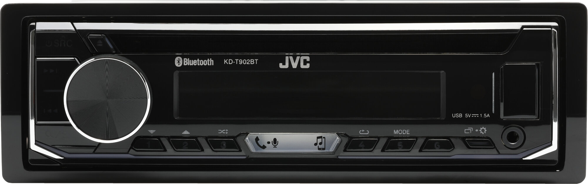 Автомагнитола JVC KD-T902BT, черный