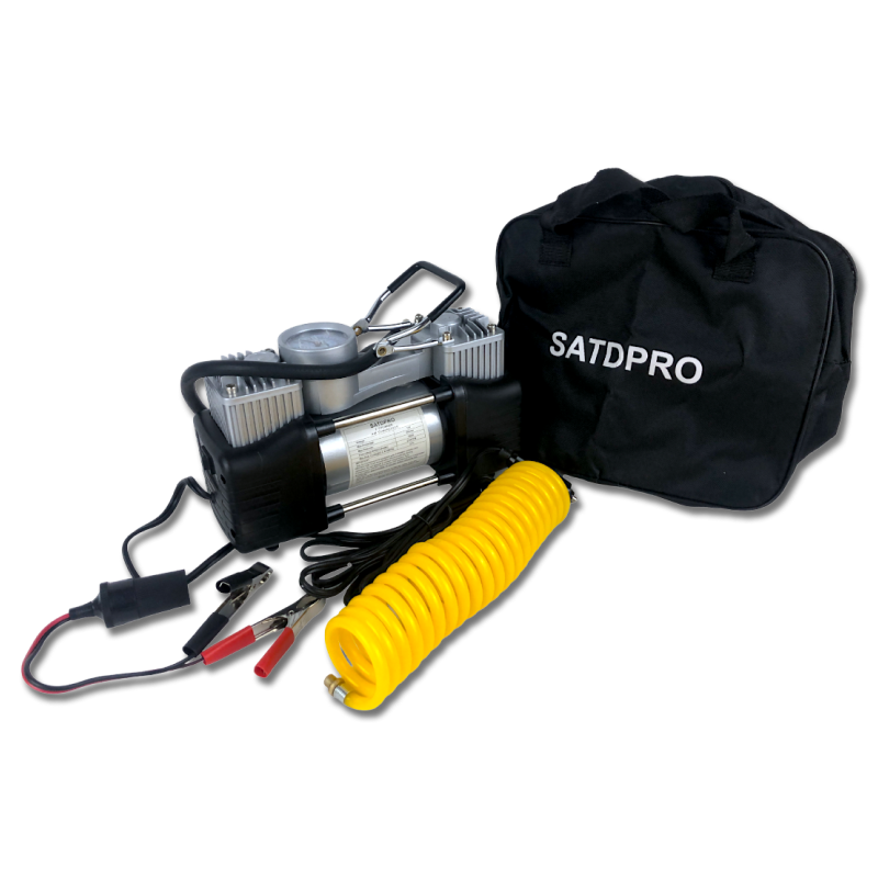 Компрессор SATDPRO двухцилиндровый 12V В сумке