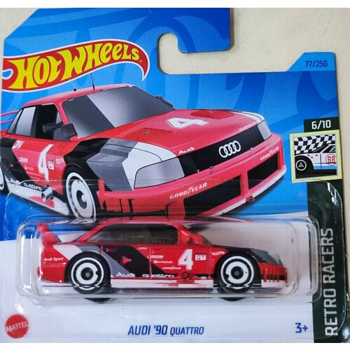 Hot Wheels Машинка базовой коллекции AUDI `90 quattro красная 5785/HKJ81