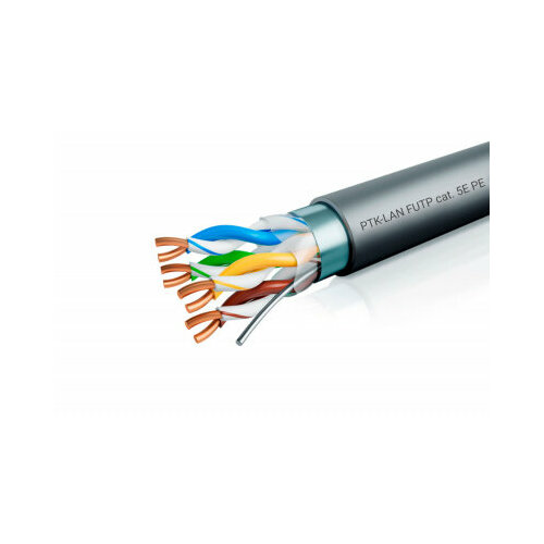 LAN F/UTP 4x2x24AWG (0,48 мм) кат.5е (305 м) PE (черный) Standard Пожтехкабель СКС (202-022)