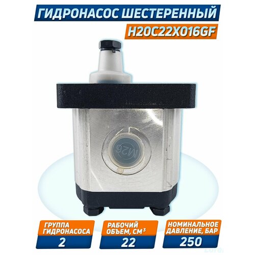 Насос шестеренчатый 2 гр. H20С22Х016GF, 22см3, 180бар, Болгария