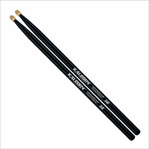 7KLHBBK5B Black 5B Барабанные палочки, граб, флуоресцентные, Kaledin Drumsticks 7klhbyl5b yellow 5b барабанные палочки граб флуоресцентные желтые kaledin drumsticks