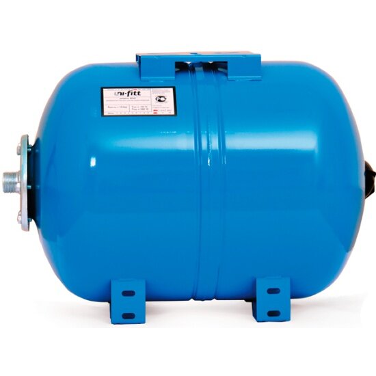 Гидроаккумулятор (расширительный бак) Uni-fitt 50л WAO50 для водоснабжения горизонтальный