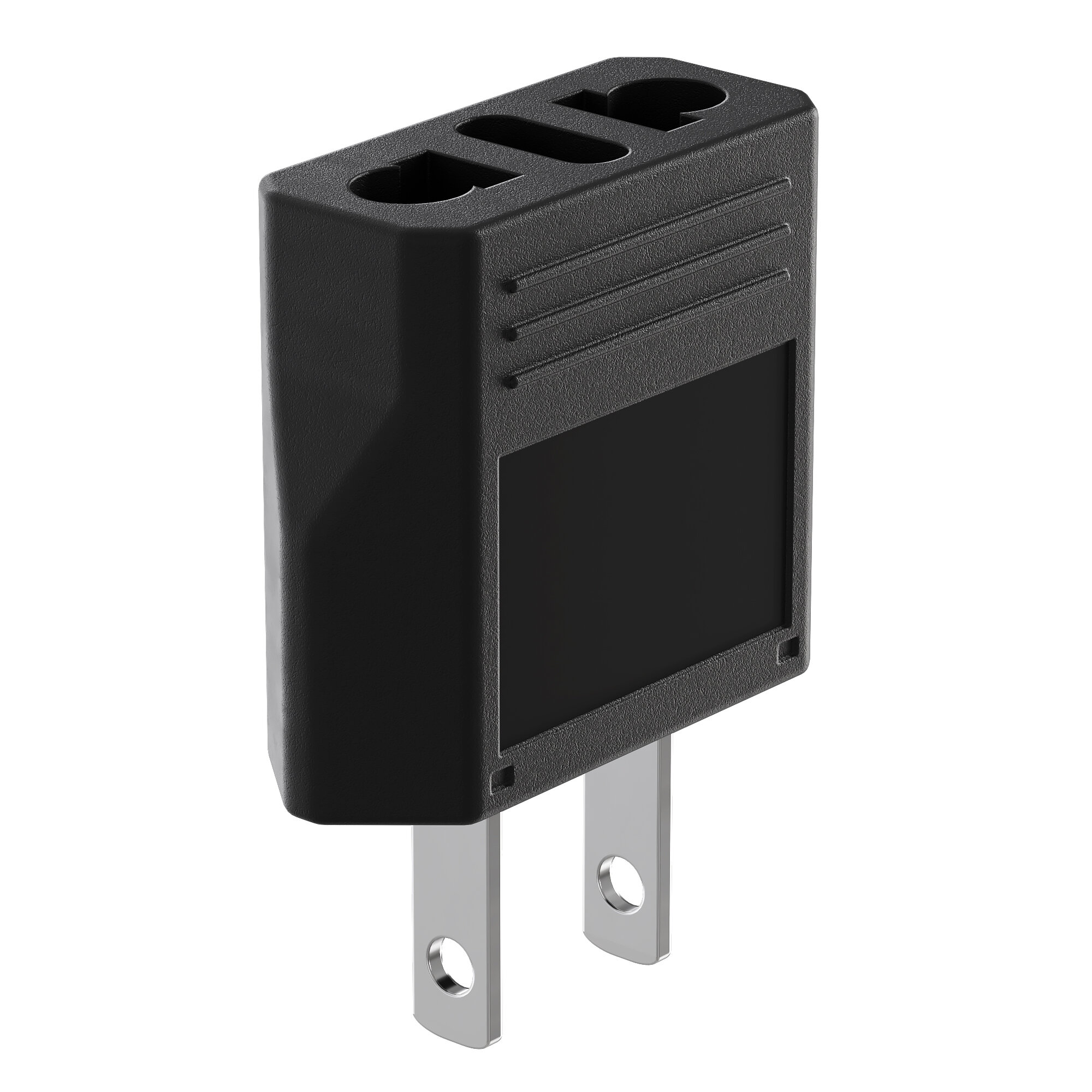 Адаптер сетевой для евровилки GSMIN Travel Adapter A8CN переходник на американскую, китайскую вилку US/CN (Черный)