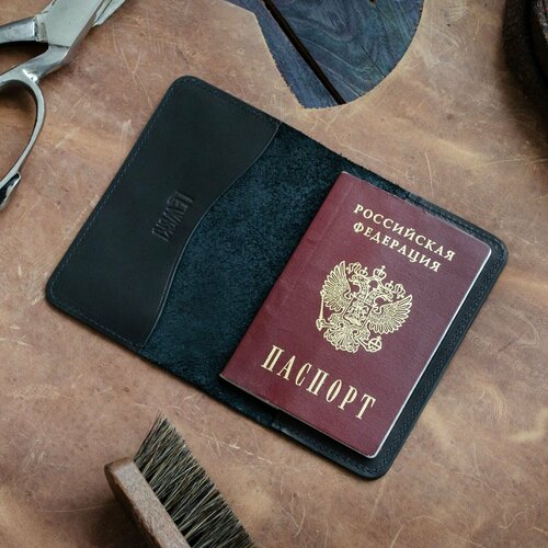 фото Обложка для паспорта lewski, черный