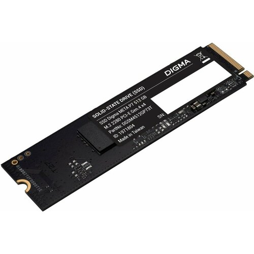 Накопитель SSD Digma PCIe 4.0 x4 512GB DGSM4512GP73T Meta P7 M.2 2280