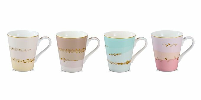 Набор чашек Tescoma myCOFFEE Romance, 4 шт, фарфор, подарочная упаковка — фото 1