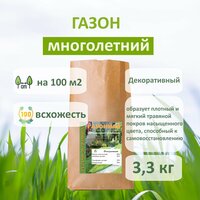 Семена многолетней газонной травы с белым клевером "Декоративный" 3 кг
