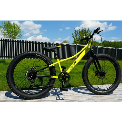 Велосипед фэтбайк Fatbike Time Try TT2747s 24 Рама 12 Спортивный Взрослый Детский Подростковый желтый 22900₽