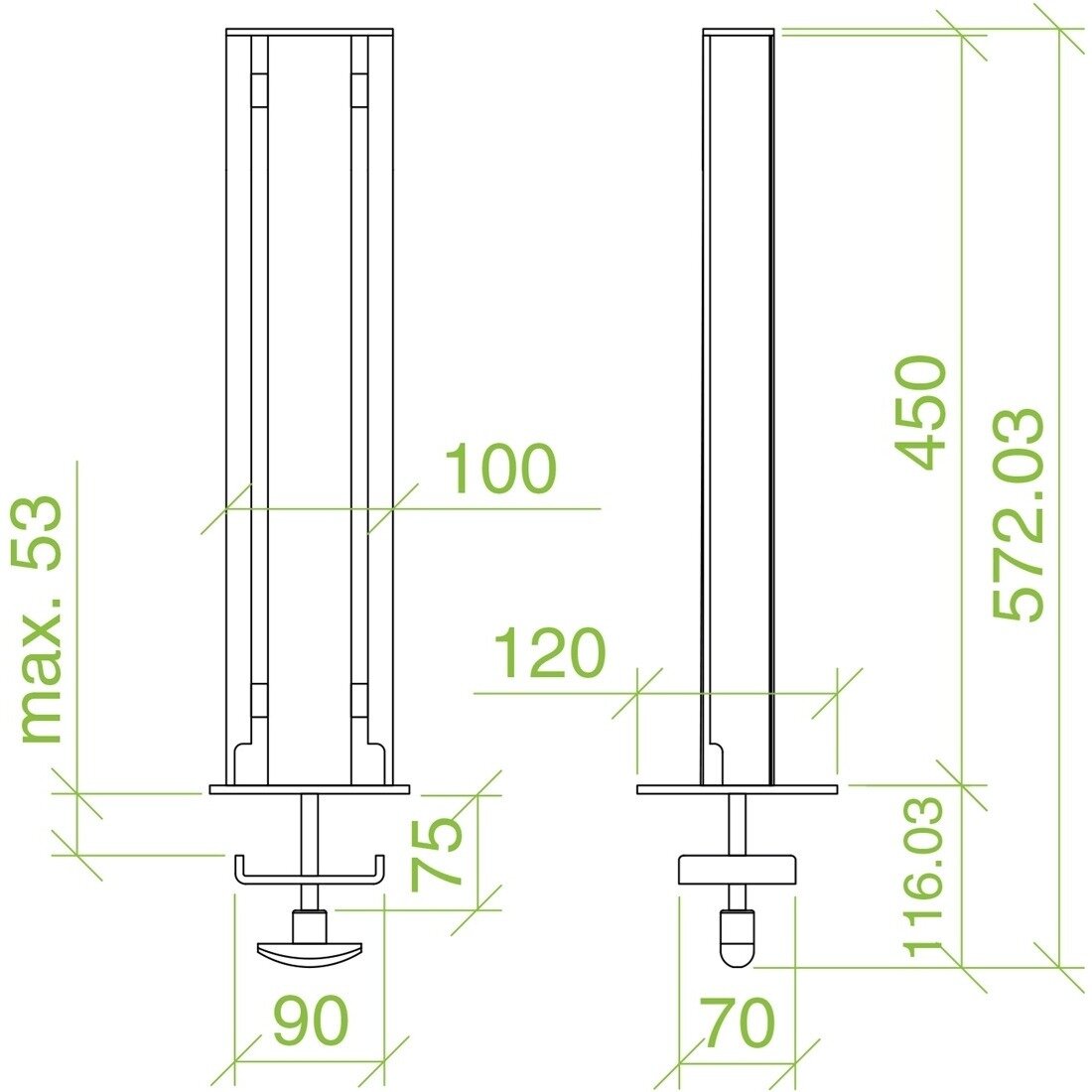 Аксессуар для кронштейна ErgoFount RSS-450B/G — фото 1