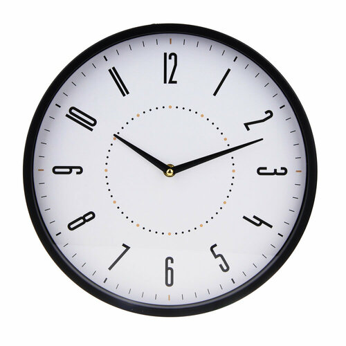 LADECOR CHRONO Часы настенные круглые пластик d30 см 1xАА тикающий ход пластик арт08-2 983₽