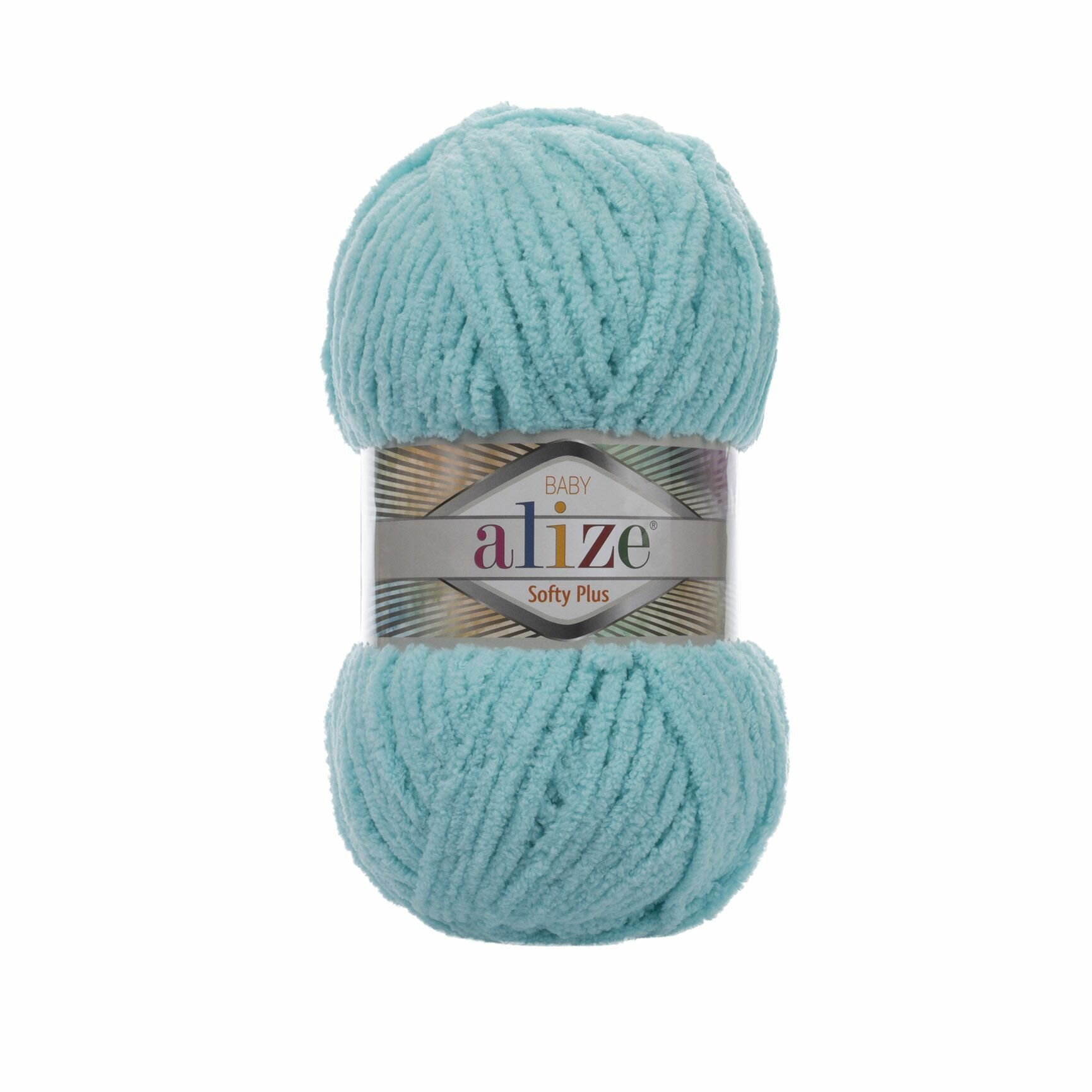 Пряжа Софти плюс (Softy Plus) упаковка 5 мотков 100 г. 120 м. 100% микрополиэстер цвет 263 бирюзовый