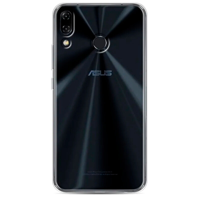 Чехол силиконовый для Asus Zenfone 5Z, ZS620KL, прозрачный