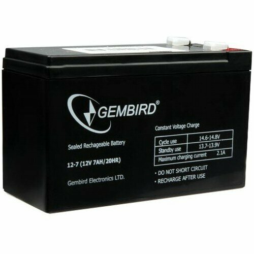 Аккумуляторная батарея 12 В для ИБП-UPS 70 Ач Gembird BAT-12V70AH клеммы F2 2079₽