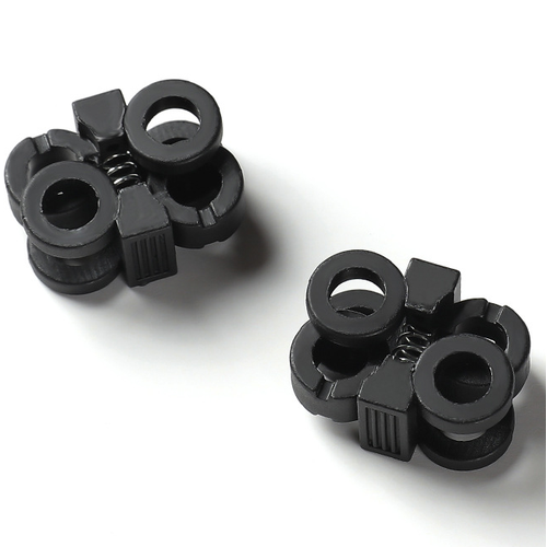 Фиксаторы для шнурков, фиксаторы черные, фиксаторы для шнурков 2 штуки на 1 пару обуви