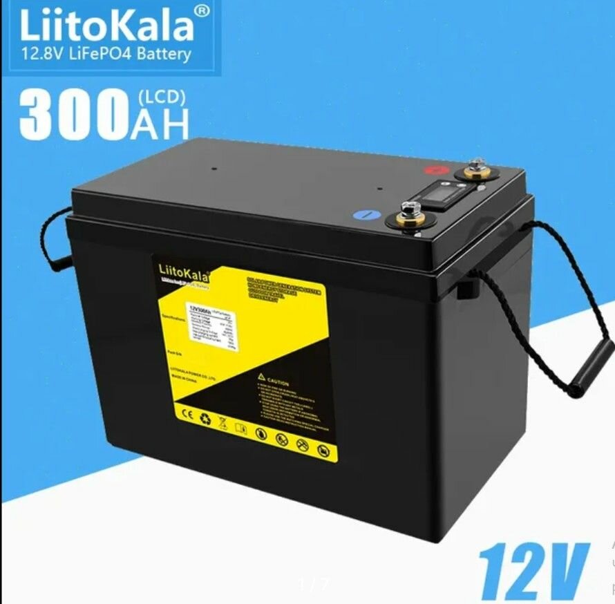 Аккумулятор LiitoKala LiFePO4 12-300 12,8В 300А*ч