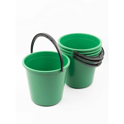 Ведро пластиковое 10л с мерной шкалой 4шт