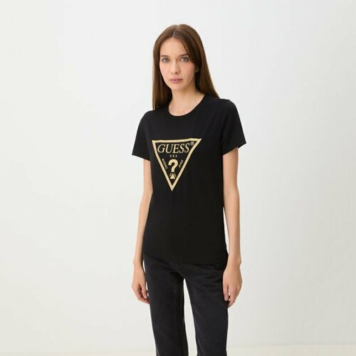 Футболка GUESS, размер XS, черный