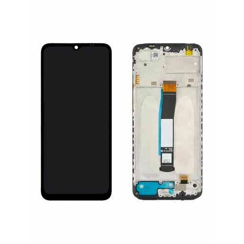 Дисплей для Xiaomi Redmi 10C в рамке + тачскрин 100% с набором для установки черный