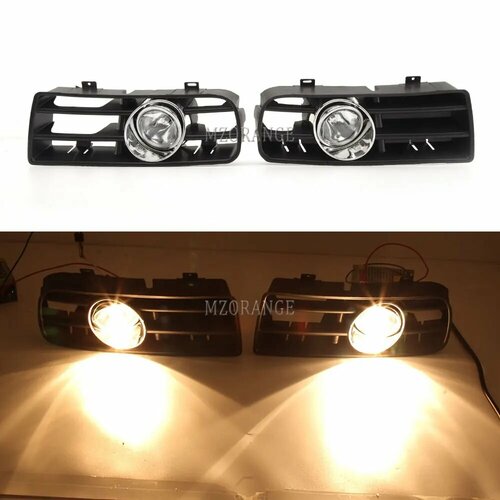 Przeciwmgielny LED do VW Golf 4 MK4 GTi TDI 1997-2006 Reflektor DRL wiato przeciwmgielne Racing Grill COVER Akcesoria samochodowe 1 para halogen 1J0853666E 2491₽
