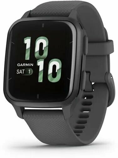Умные часы ⌚️ Garmin SQ2 Slate с GPS и пульсометром (010-02701-10)