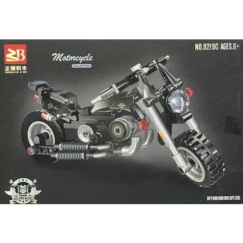 Конструктор Мотоцикл Черный, 9219C