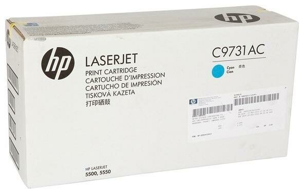 Корпоративный лазерный картридж Hewlett Packard C9731AC (HP 645A) Cyan
