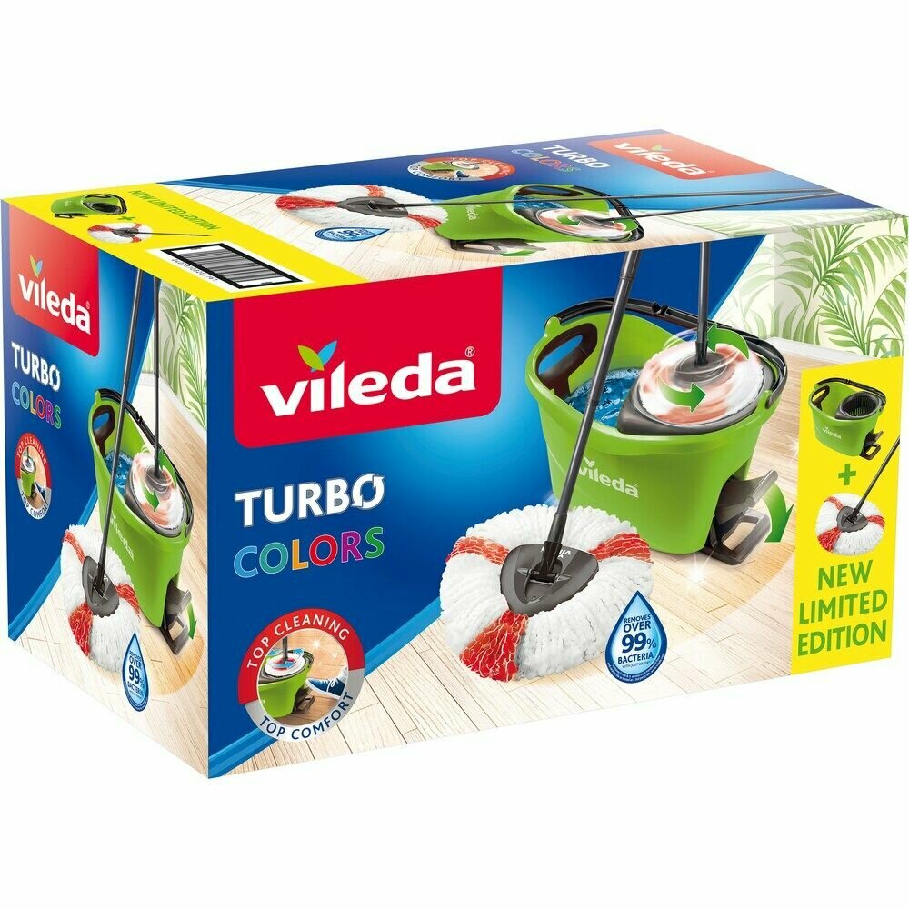Набор для уборки Vileda Turbo Colors 2 in 1 Microfibre зеленый