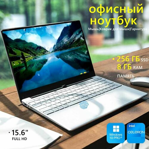 Ноутбук 156 1920x1080 IPS Intel Celeron N4000 8GB RAM SSD 256GB Win 10 Pro RU 22200₽