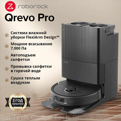 Roborock Q Revo Pro Робот-пылесос Чёрный RU Версия 4001000₽