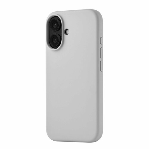Чехол для iPhone 16 uBear Touch Mag Case софт-тач, MagSafe совместимый, светло-серый
