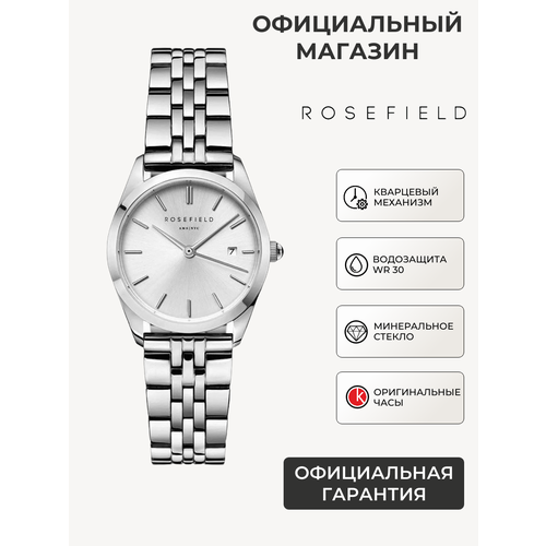фото Наручные часы rosefield the ace, серебристый