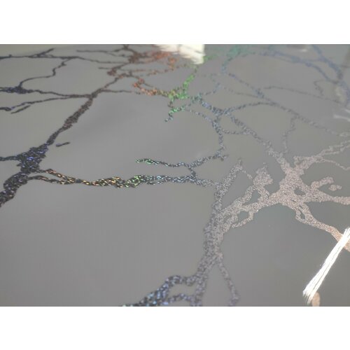 Силиконовая скатерть на стол 50х80 гибкое стекло бело-серебристый мрамор