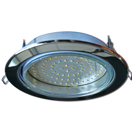 Светильник встраиваемый Ecola GX70-H5 Хром 53x151 FC70H5ECB