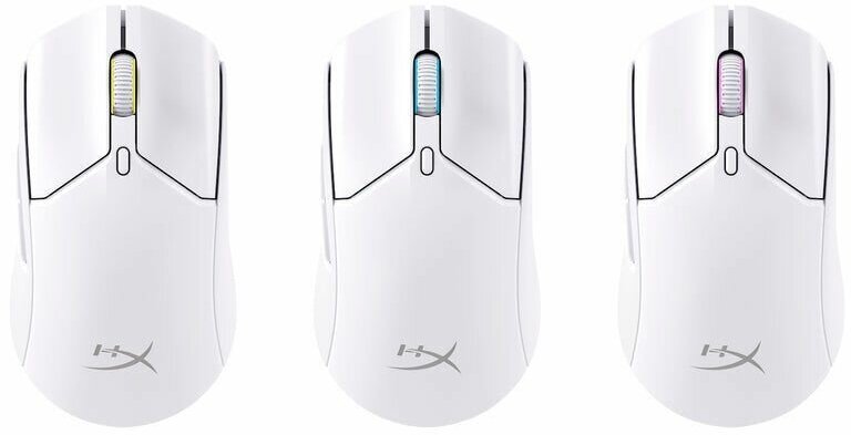 Игровая мышь HyperX "Haste II", беспроводная, 100 ч работы, сенсор 26000 dpi, 6 программируемых клавиш — фото 1