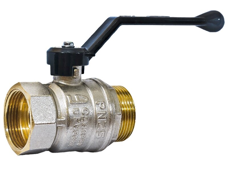 Кран шаровый латунный 2  LD Pride 47 50  В Н  Р Ду50 Ру25 рычаг  2 5МПа  Т150  L108 
