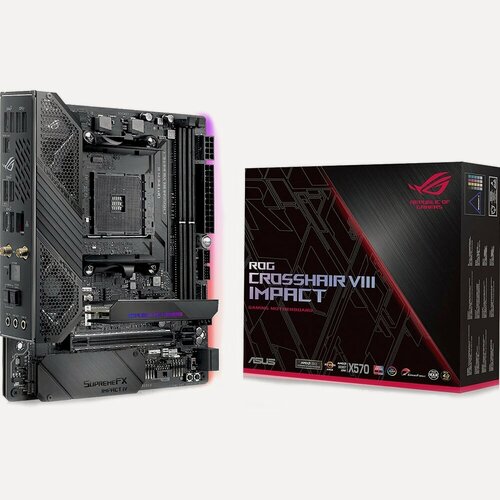 Изображение товара Материнская плата ASUS ROG CROSSHAIR VIII IMPACT (ROG CROSSHAIR VIII IMPACT)