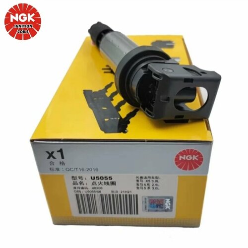 1 шт. оригинальная катушка зажигания NGK U5055 48206 для BMW 316 316ti/318i/320/325i/330/530/X5 N42B M54B высоковольтный пакет, 1PCS
