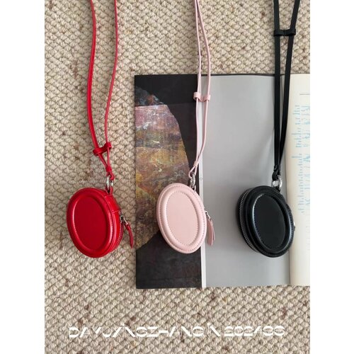 Сумка колье 001 фактура матовая гладкая черный 4500₽