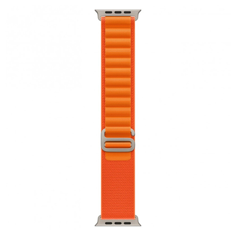 Умные часы Apple Watch Ultra 49 мм Titanium Case, титановый/оранжевый Alpine Loop, S — фото 1