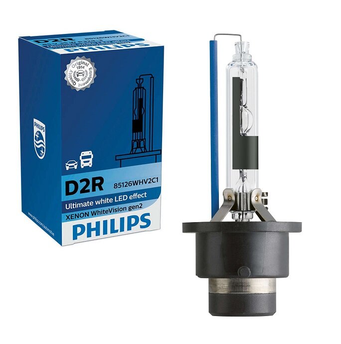 Лампа Xenon D2R WhiteVision (для дефлекторной оптики) 85126WHV Philips