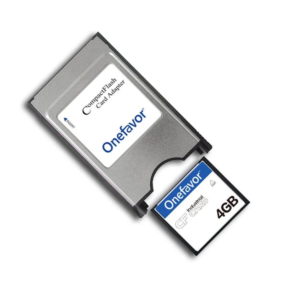 Onefavor CF карта памяти 1ГБ/2ГБ/4ГБ/8ГБ с адаптером PCMCIA, 4GB